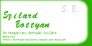 szilard bottyan business card